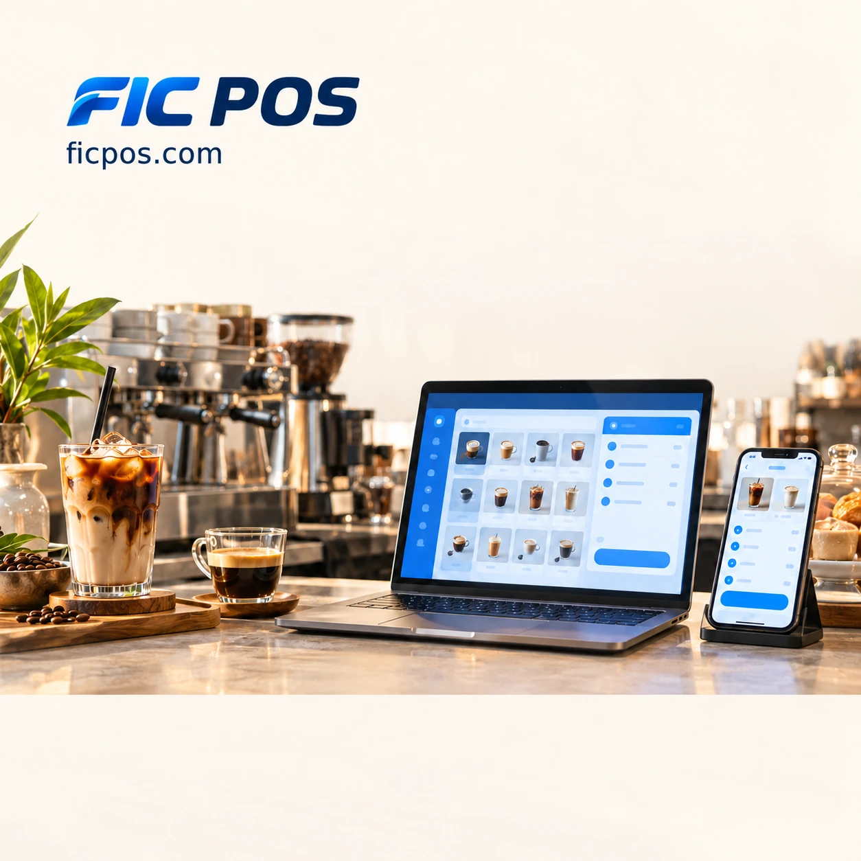 FIC POS tại quầy cà phê